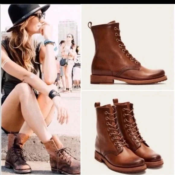 Frye Veronica 76276 Combat Boots in GREAT used condition  
Size 6.5 - Picture 14 of 14